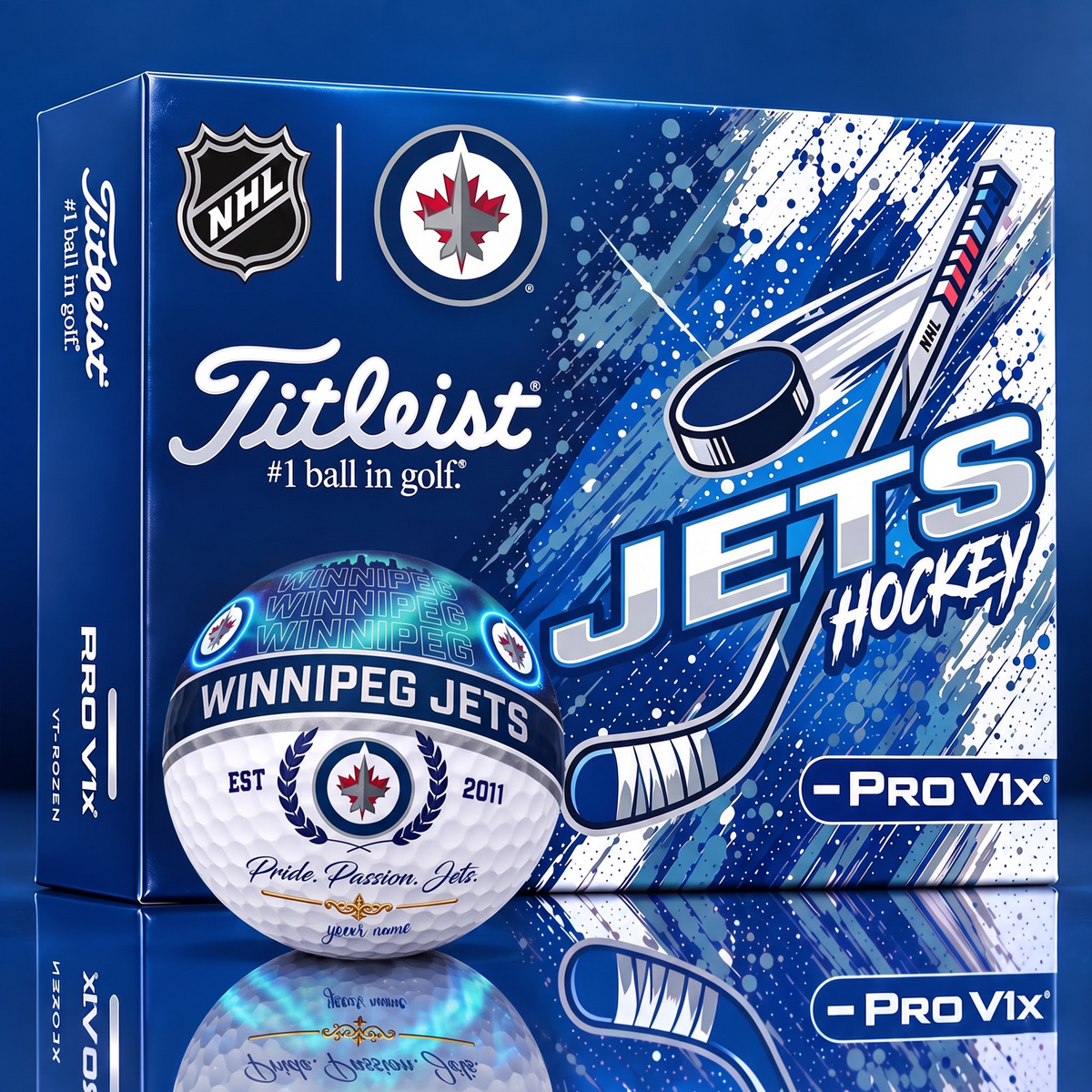 OFFICIAL TITLIEST X SIGNATURE NHL WJ CUSTOME NAME 3D NEON GALAXY V3 PLUS EDITION