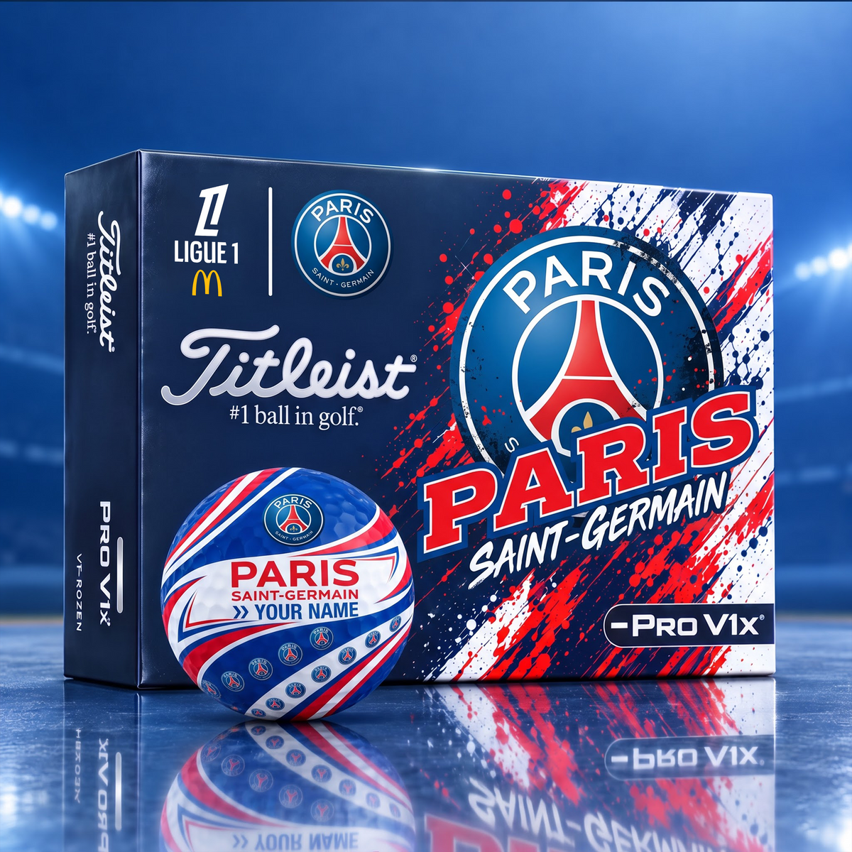 OFFICIAL TITLIEST X PREMIUM PSG EXCLUSIVE BESPOKE GALAXY NEON GOLF BALL V5 LIMITED EDITION NDT VHM 131026