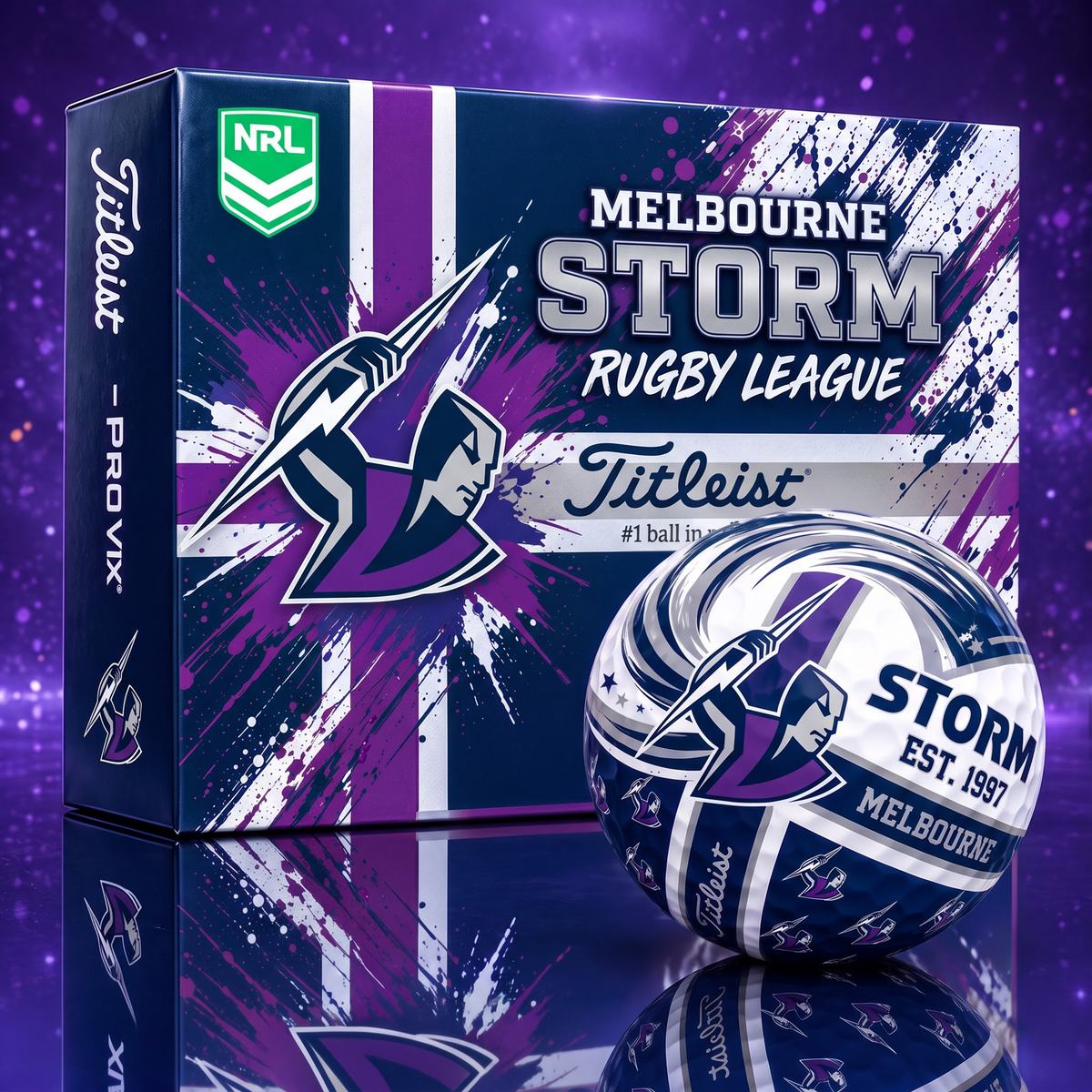 Official NRL x MS Titleist Bespoke 3D Jesus Faith Golf Ball Collector Set EDITION