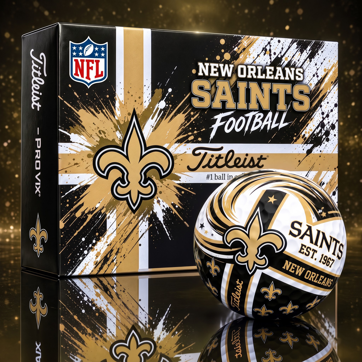 Official NFL x NOS Titleist Bespoke 3D Jesus Faith Golf Ball Collector Set EDITION