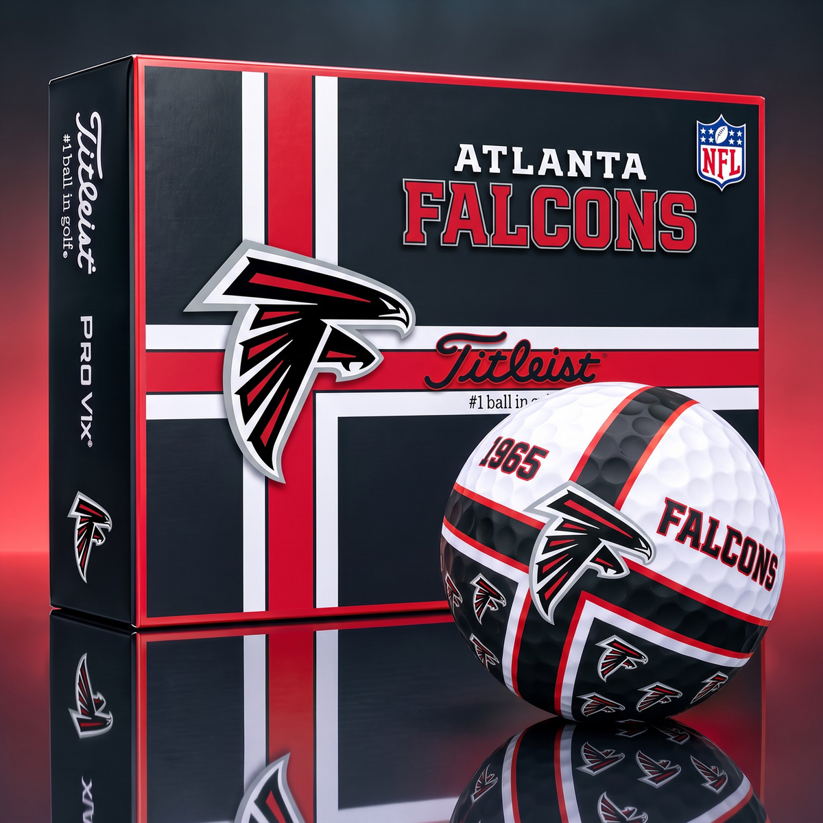 Official NFL x Titleist AF Bespoke 3D Cross V3 Golf Balls  for Faithful Fans EDITION