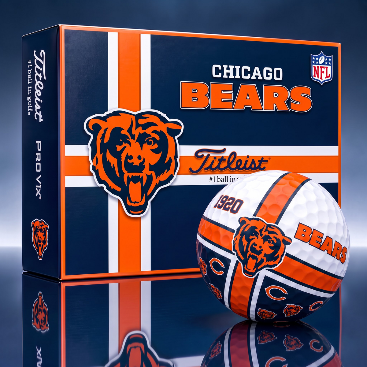 Official NFL x Titleist CB Bespoke 3D Cross V3 Golf Balls  for Faithful Fans EDITION