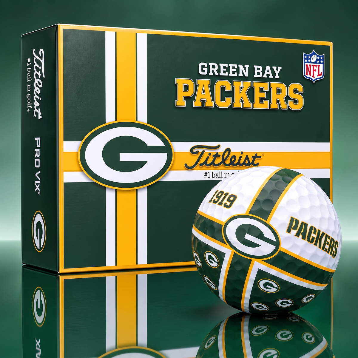 Official NFL x Titleist GBP Bespoke 3D Cross V3 Golf Balls  for Faithful Fans EDITION