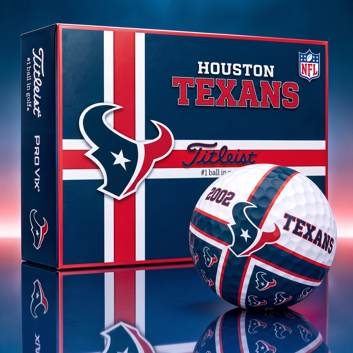 Official NFL x Titleist HT Bespoke 3D Cross V3 Golf Balls  for Faithful Fans EDITION