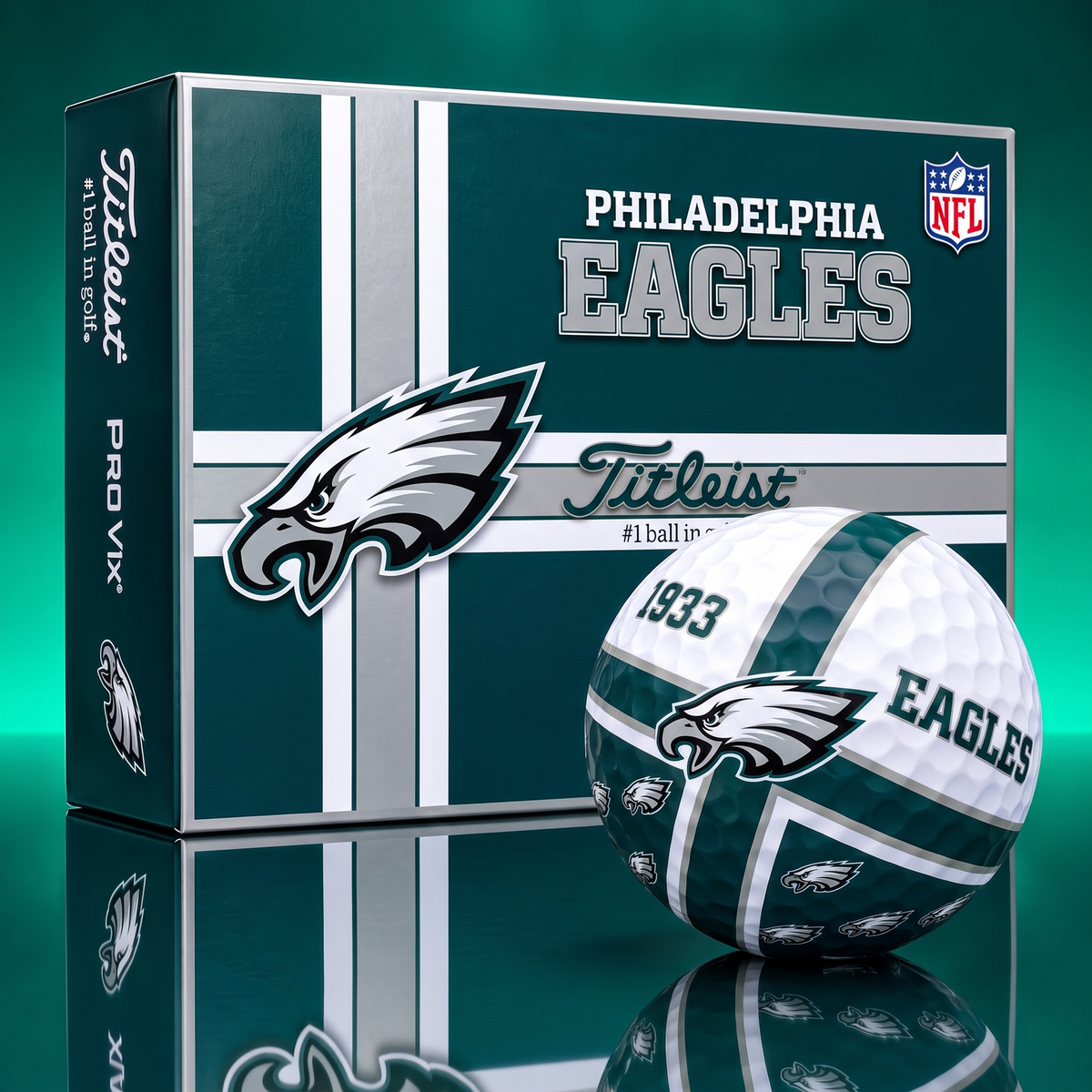 Official NFL x Titleist PE Bespoke 3D Cross V3 Golf Balls  for Faithful Fans EDITION