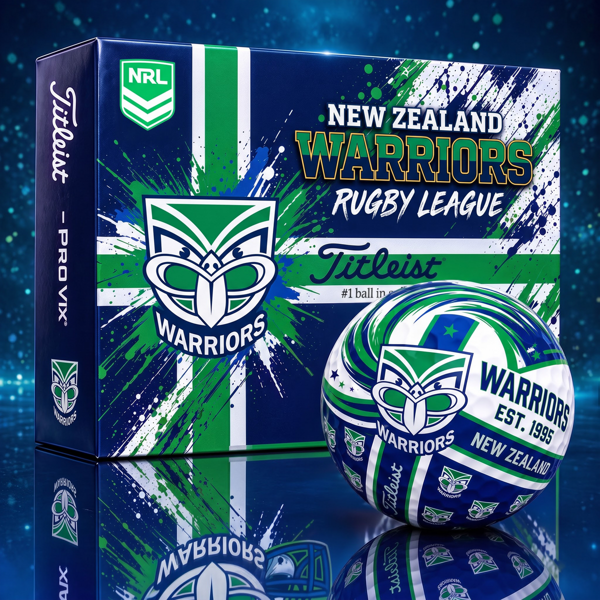 Official NRL x WAR Titleist Bespoke 3D Jesus Faith Golf Ball Collector Set EDITION