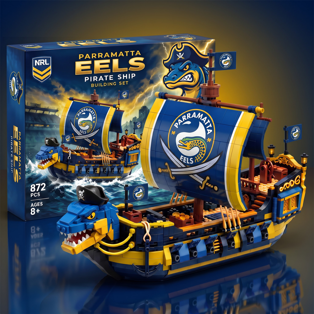 PE x NRL 50th Anniversary Pirate Ship Building Set