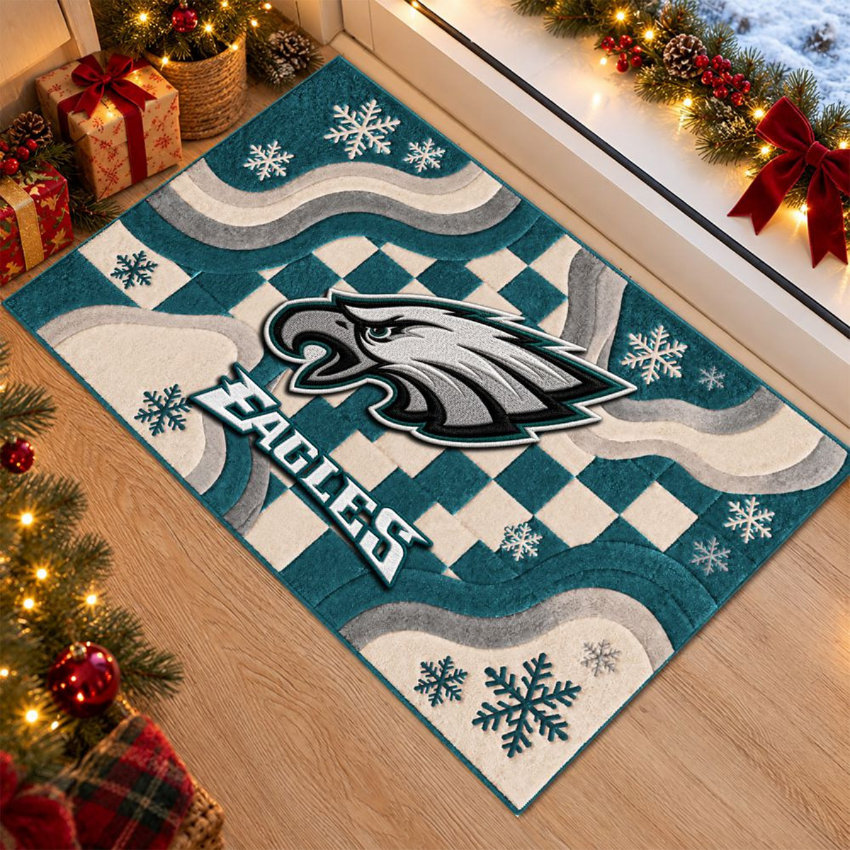 PHI x NFL Christmas Doormat