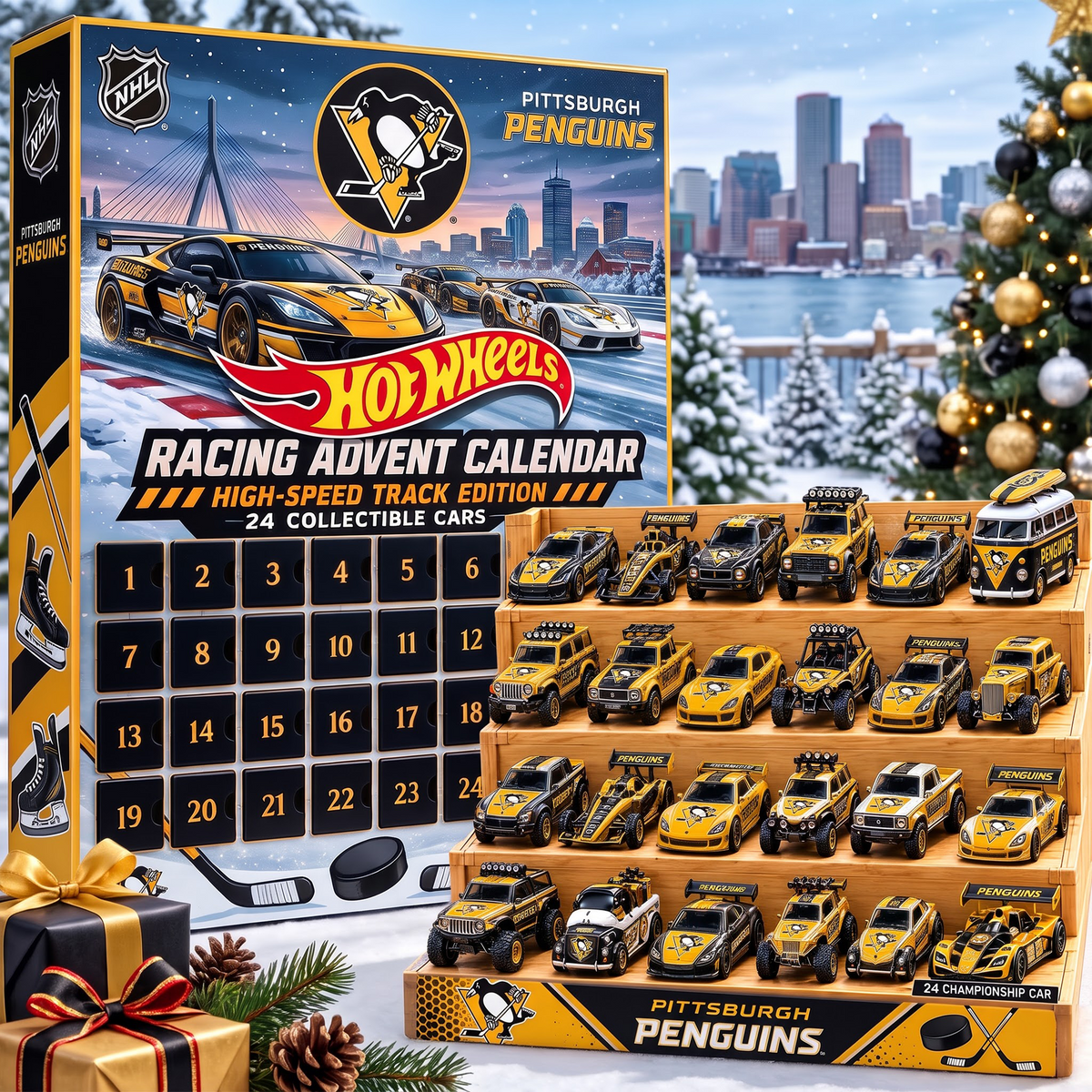 PIT X 1-of-1 Custom NHL Racing Advent Calendar 24 Cars Gift Set