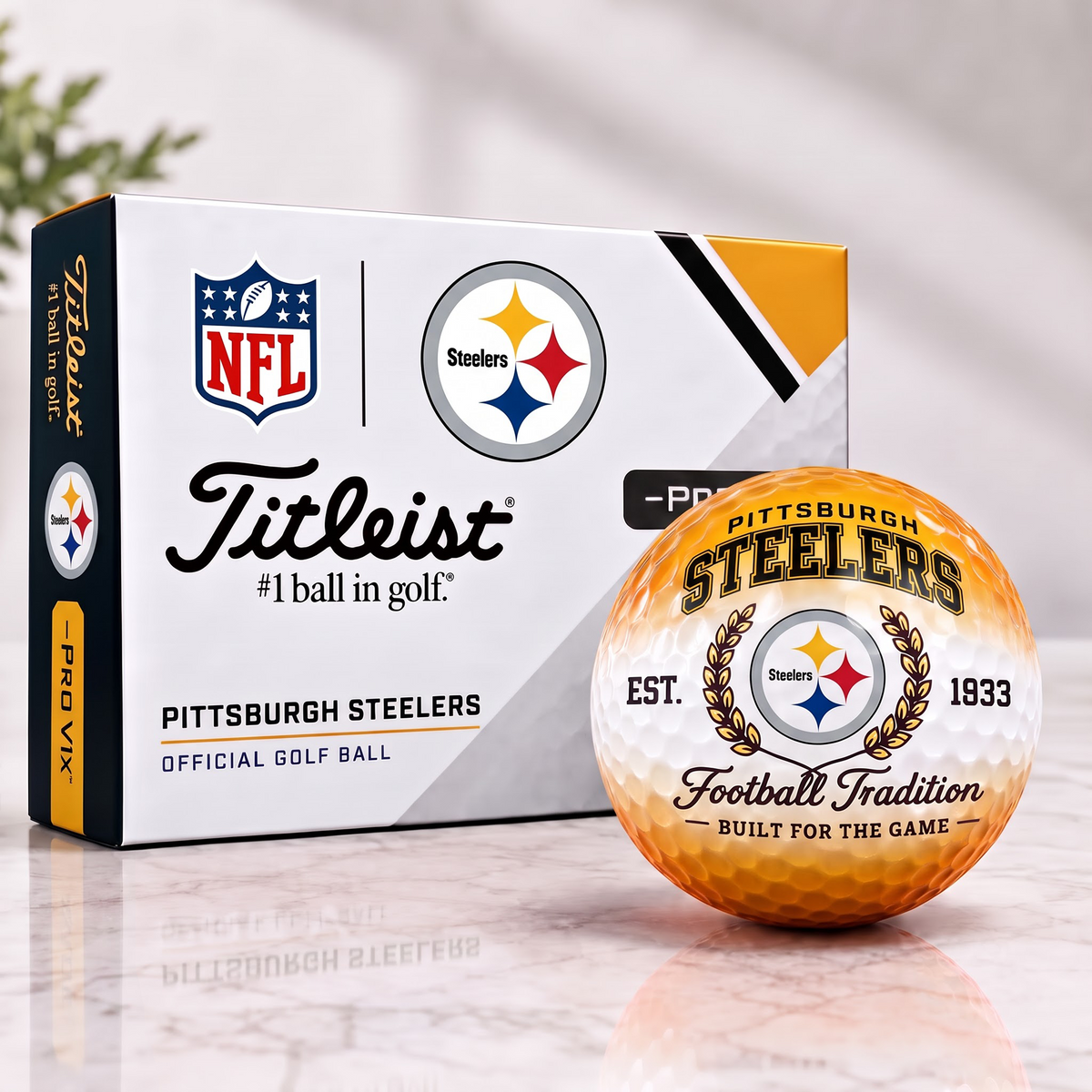PIT X Custom NFL Football Tradition Golf Ball Set
