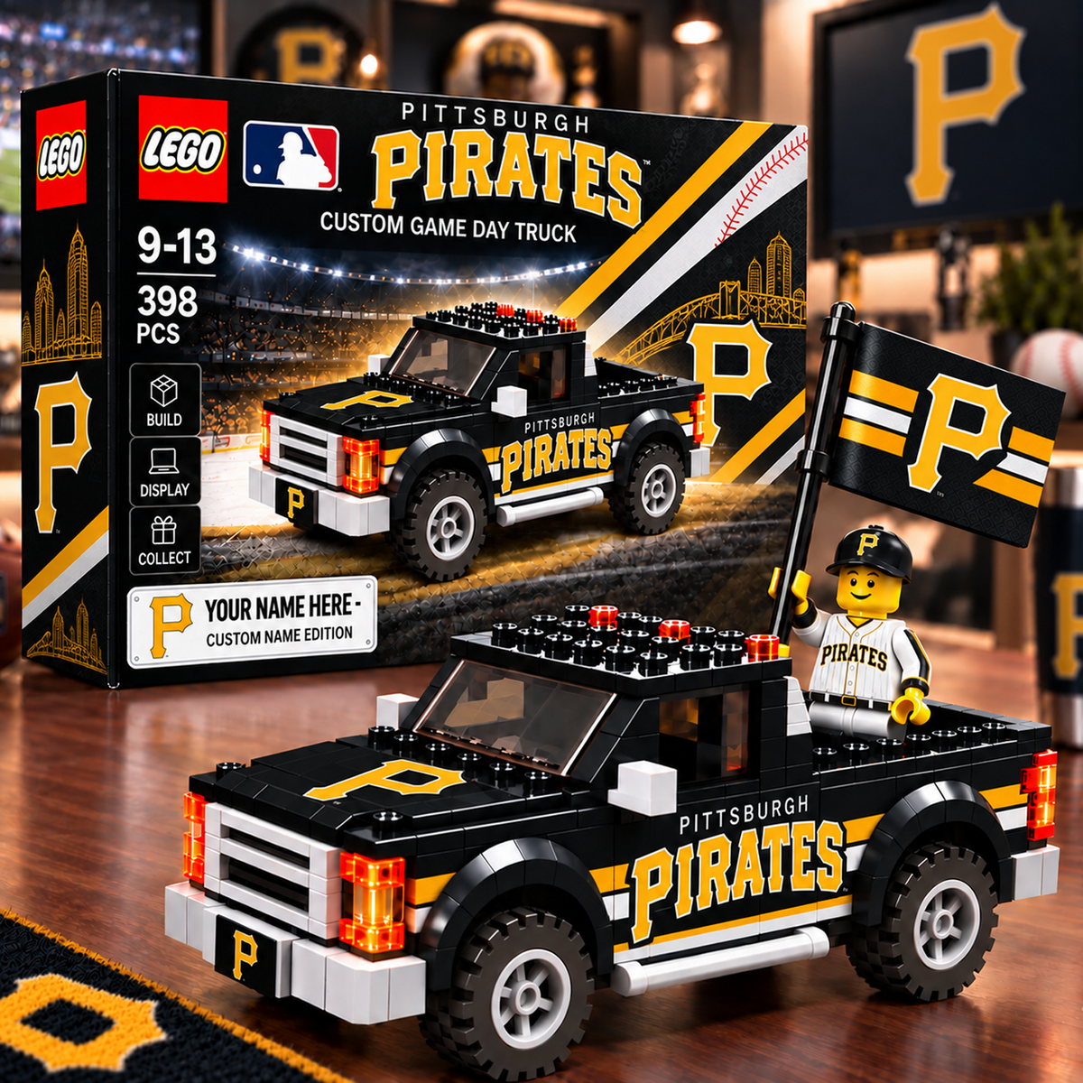 PIT x MLB Building Blocks Truck Toy Set V2