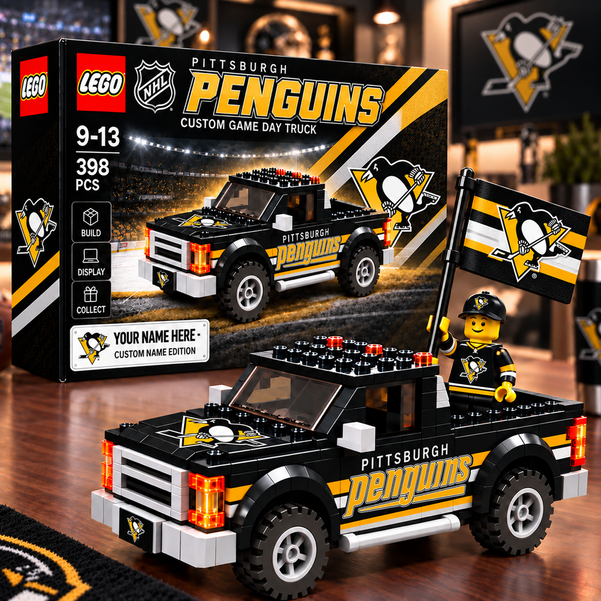 PIT x NHL Building Blocks Truck Toy Set V2