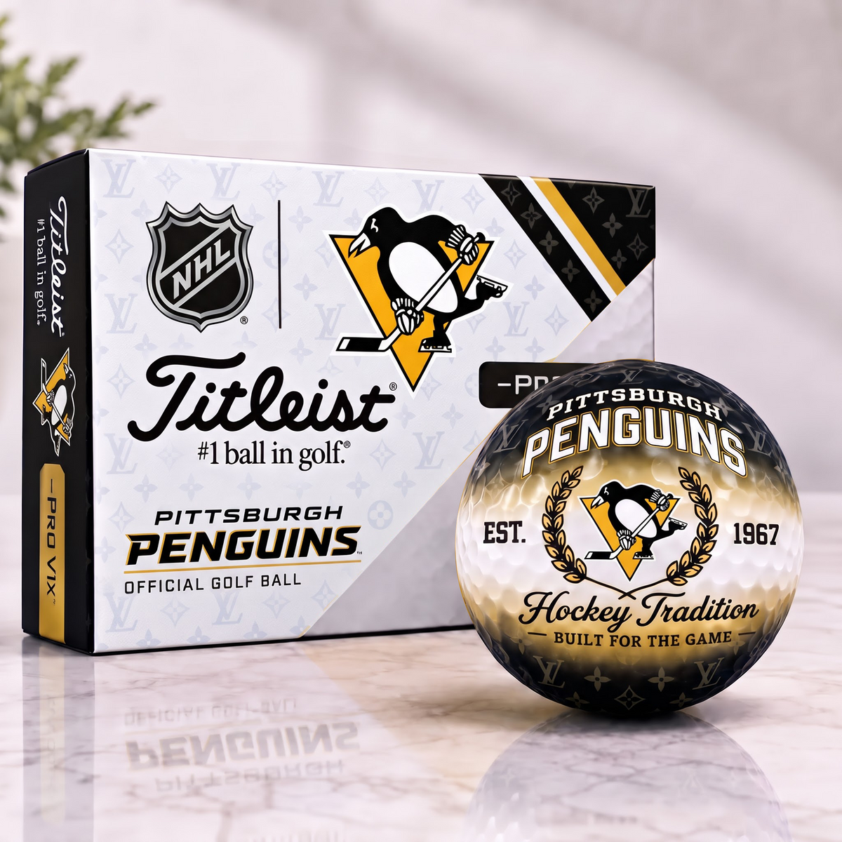 PP x NHL Custom LV x Titleist Pro V1 Golf Balls Set V2