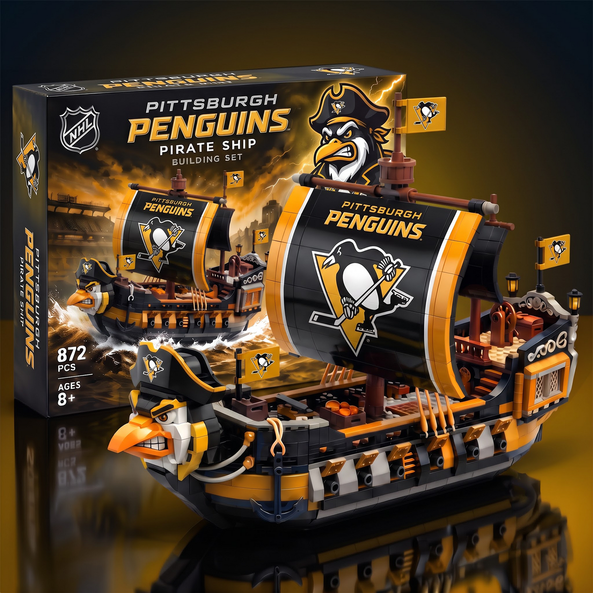 PP x  x NHL 50th Anniversary Pirate Ship Building Set