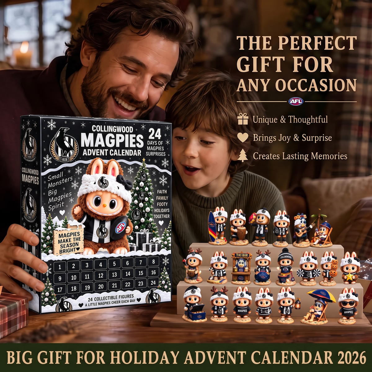 PREMIUM AFL X COL EXCLUSIVE Labubu Christmas KICKOFF 24 Days Of Advent Calendar Blink Box