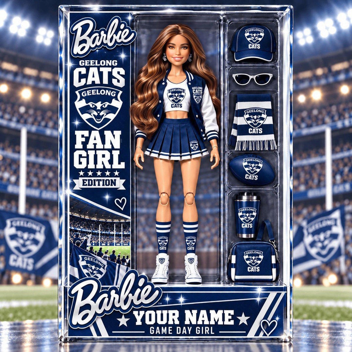 PREMIUM AFL X GEE EXCLUSIVE Barbie Personalized V3 Acrylic Block Plaque Gifts For Fan - Limited Edition