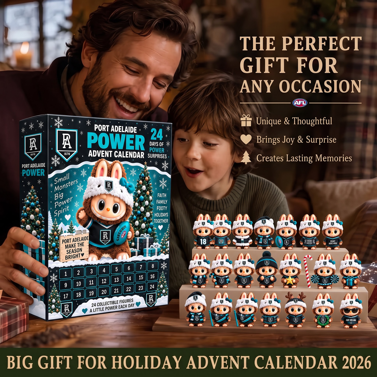 PREMIUM AFL X PA EXCLUSIVE Labubu Christmas KICKOFF 24 Days Of Advent Calendar Blink Box