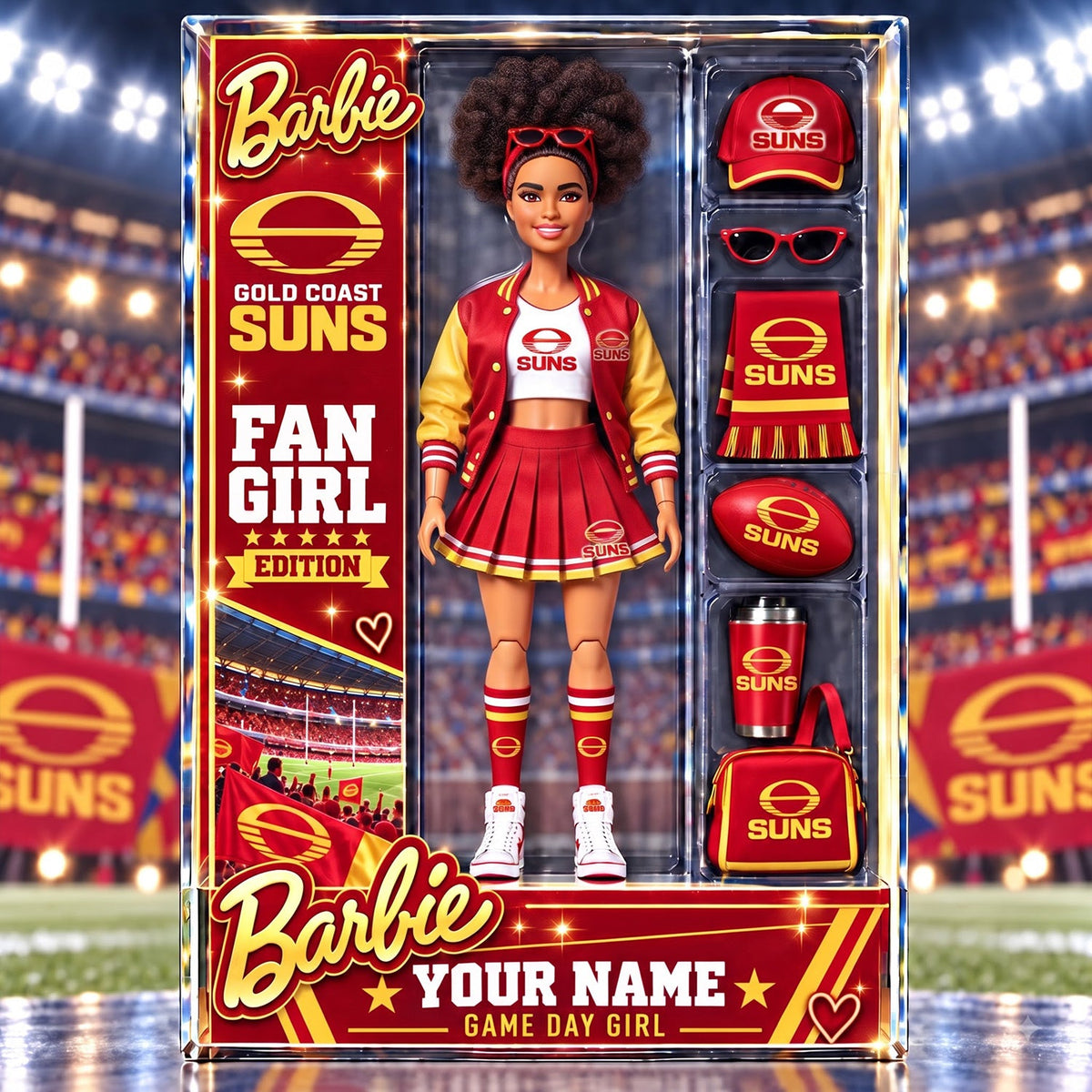 PREMIUM AFL X SUN EXCLUSIVE Barbie Personalized V3 Acrylic Block Plaque Gifts For Fan - Limited Edition
