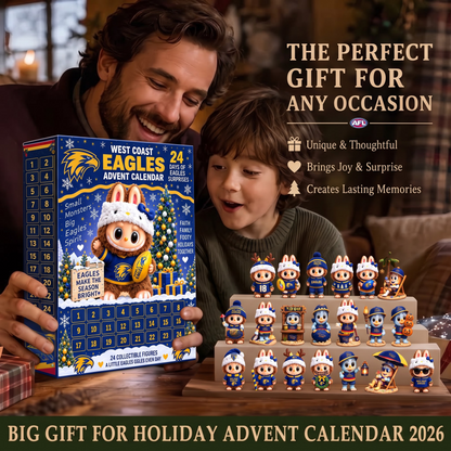 PREMIUM AFL X WCE EXCLUSIVE Labubu Christmas KICKOFF 24 Days Of Advent Calendar Blink Box