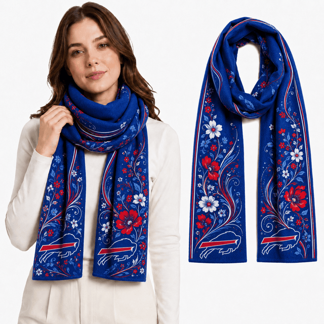 PREMIUM NFL X BB EXCLUSIVE Floral Scarf Big Gift For Women Limited Edition