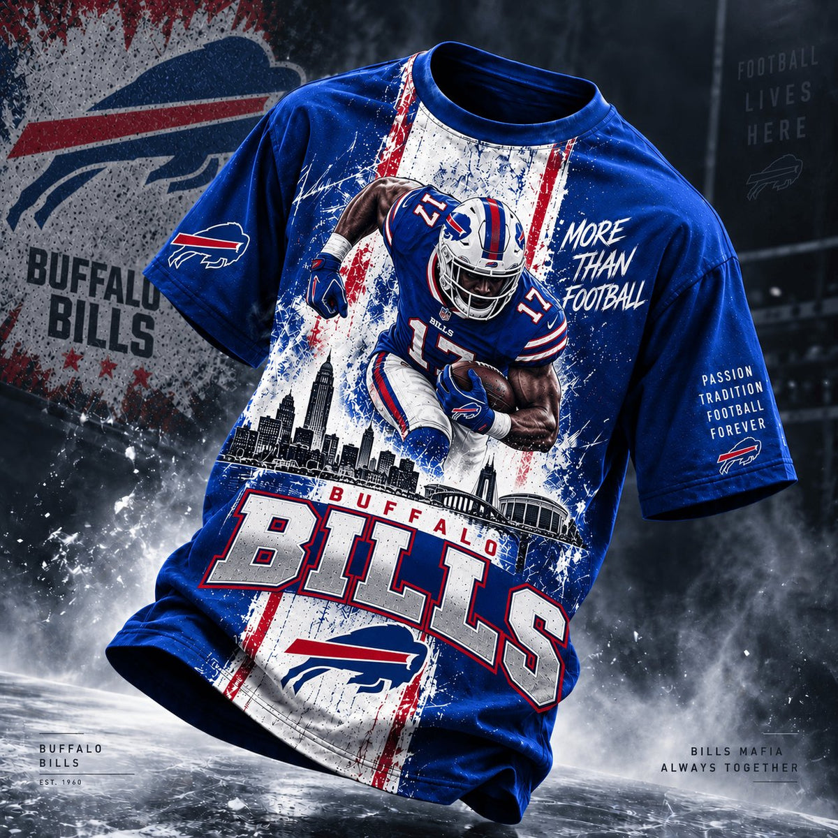 PREMIUM NFL X BUF EXCLUSIVE Ice Grit 3D Shirt For Fans Limited Edition