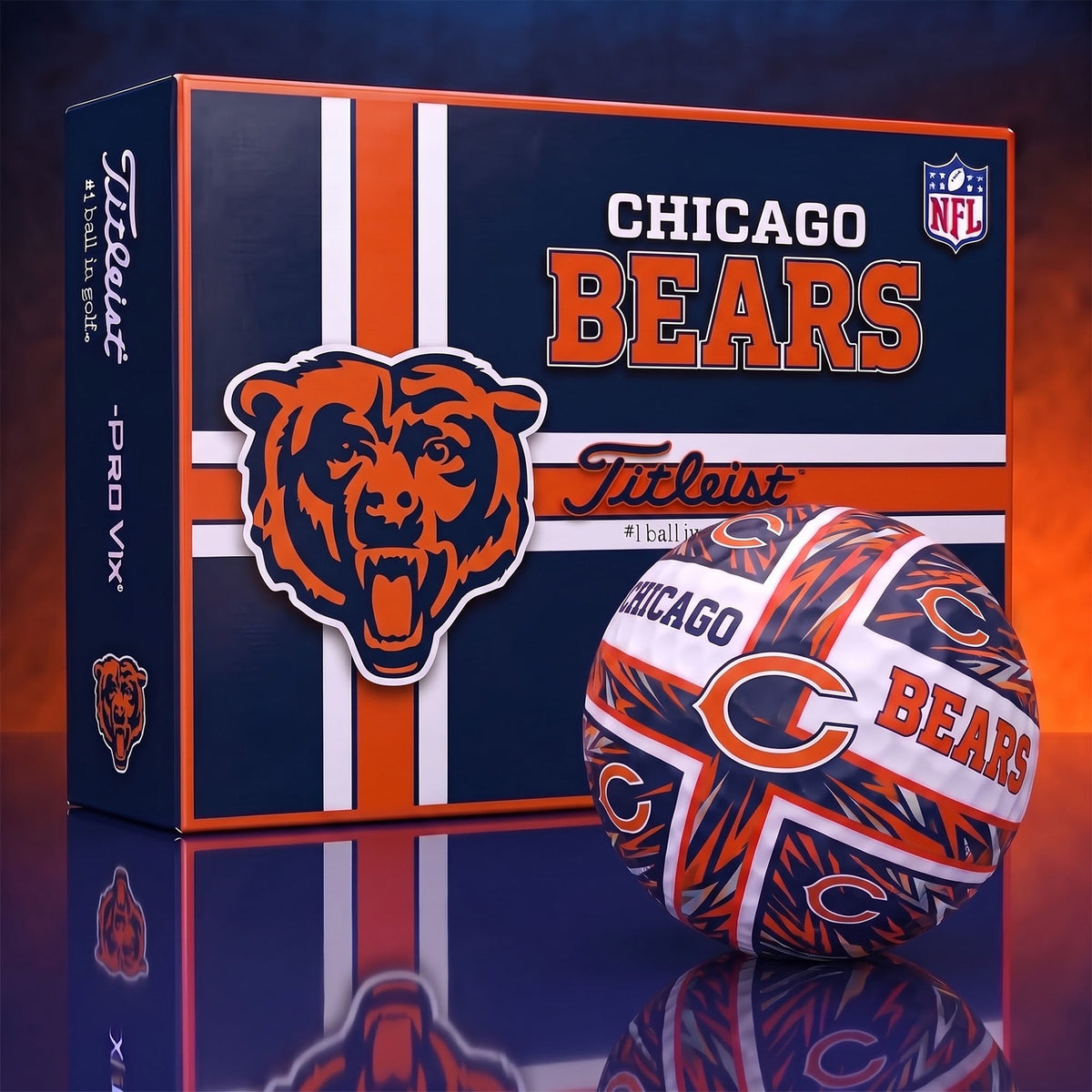 PREMIUM NFL X CHI EXCLUSIVE BESPOKE JESUS V3 GOLF BALL SET EDITION