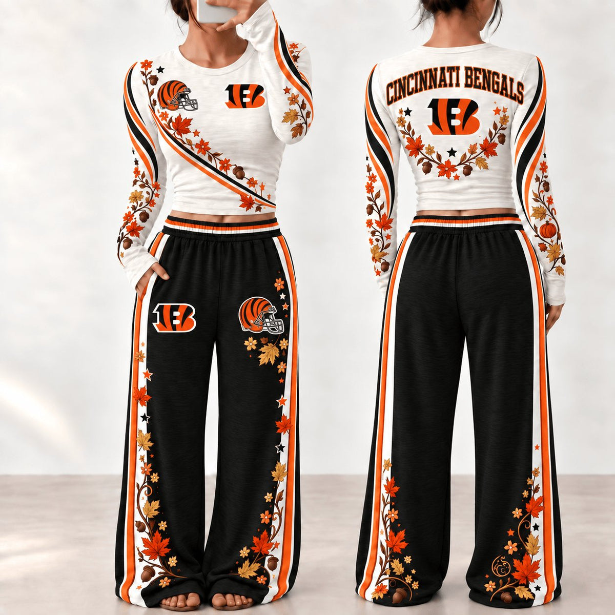 PREMIUM NFL X CIN EXCLUSIVE Woman Fall Season Lounge Set Limited Edition