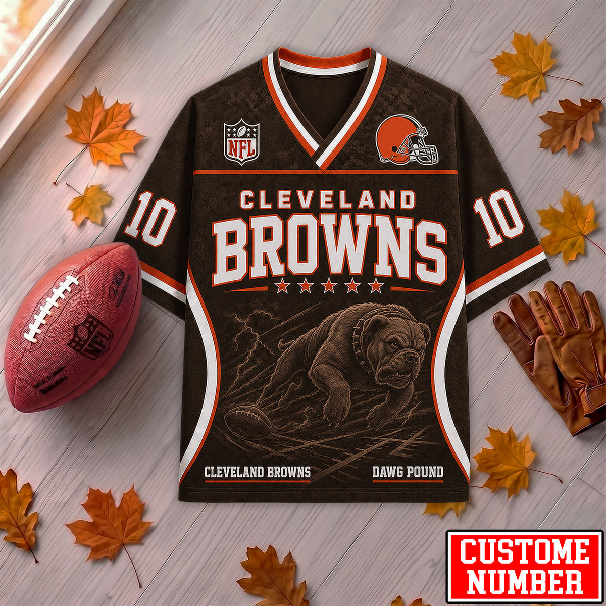 PREMIUM NFL X CLE EXCLUSIVE PERONALIZED Gridiron Legacy V-Neck SHIRT LIMITED EDITION