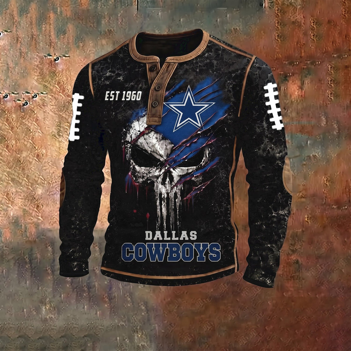 PREMIUM NFL X DAL EXCLUSIVE Shadow Skull NFL Long Sleeve – Tactical Edition