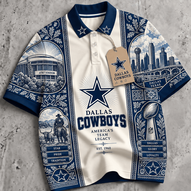 PREMIUM NFL X DC EXCLUSIVE RETRO VINTAGE POLO SHIRT LIMITED EDITION