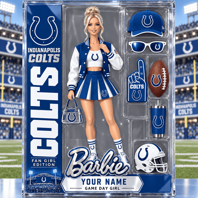 PREMIUM NFL X IC Barbie PERSONALIZED Acrylic Block Plaque Gifts For Fan - Limited Edition