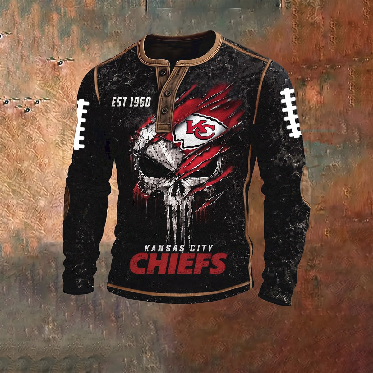 PREMIUM NFL X KC EXCLUSIVE Shadow Skull NFL Long Sleeve – Tactical Edition