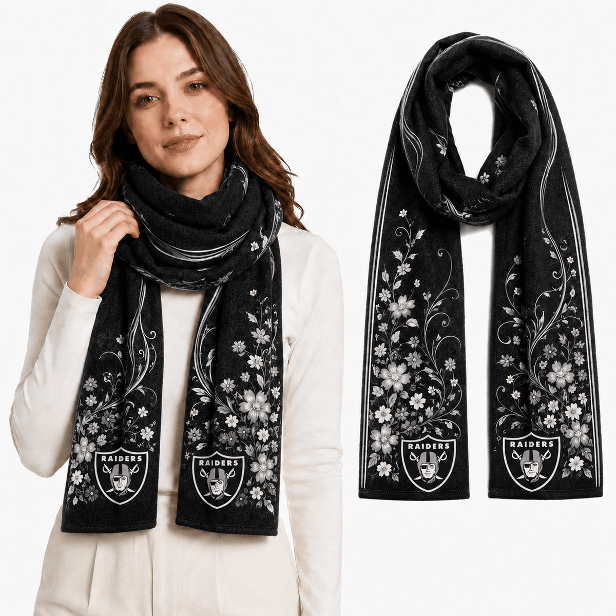 PREMIUM NFL X LVR EXCLUSIVE Floral Scarf Big Gift For Women Limited Edition