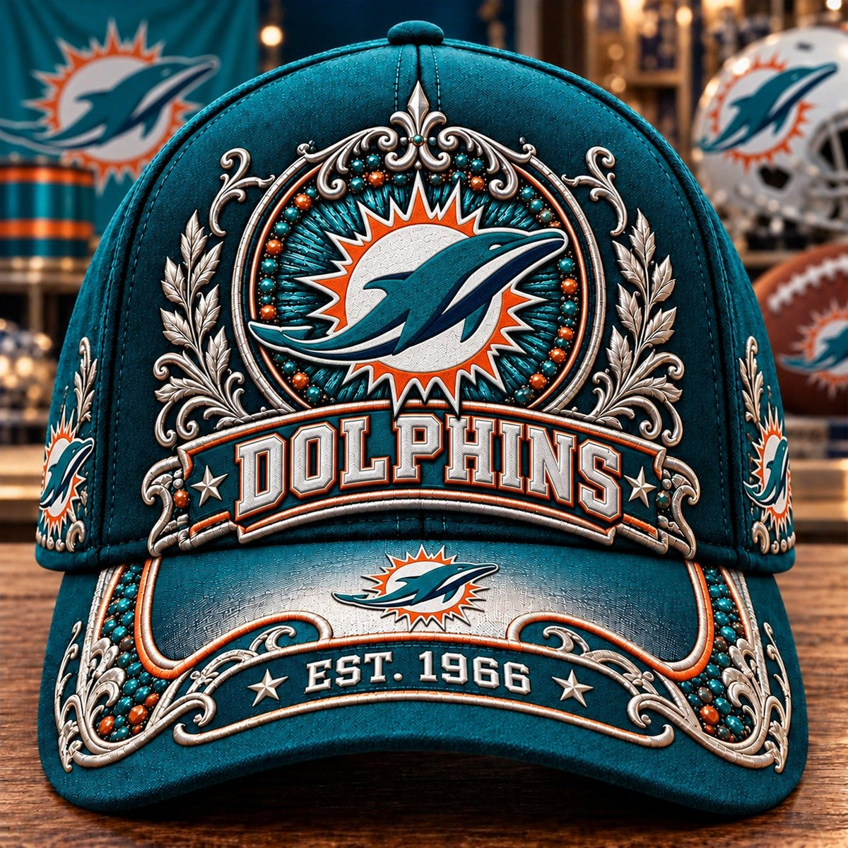 PREMIUM NFL X MIA 3D ROYAL CLASSIC CAP LIMITED EDITION