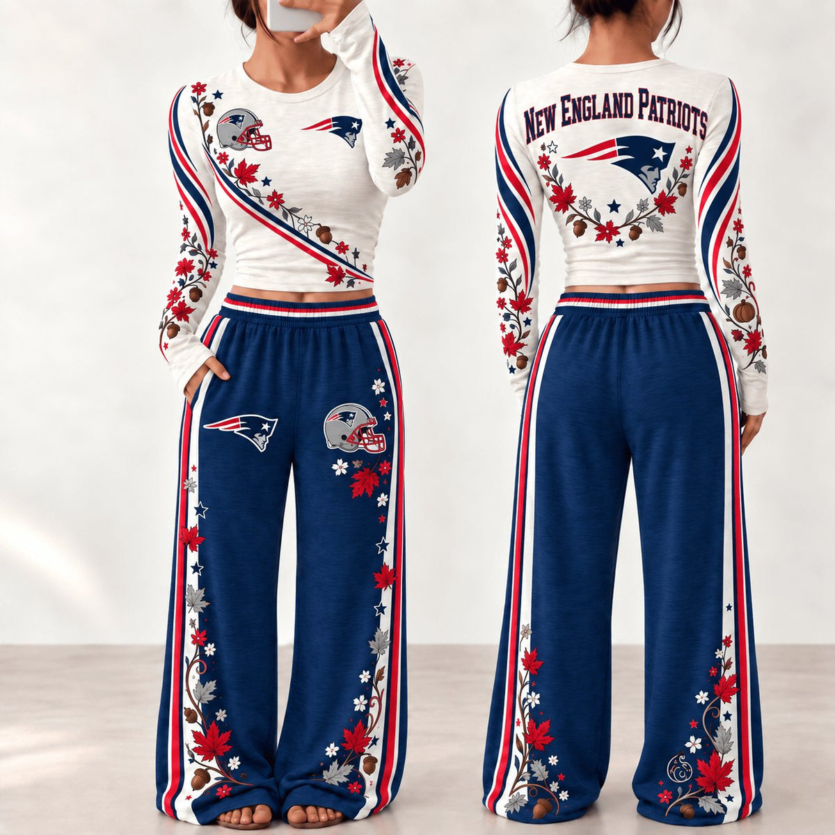 PREMIUM NFL X NE EXCLUSIVE Woman Fall Season Lounge Set Limited Edition