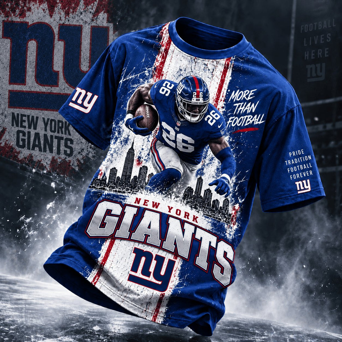 PREMIUM NFL X NYG EXCLUSIVE Ice Grit 3D Shirt For Fans Limited Edition