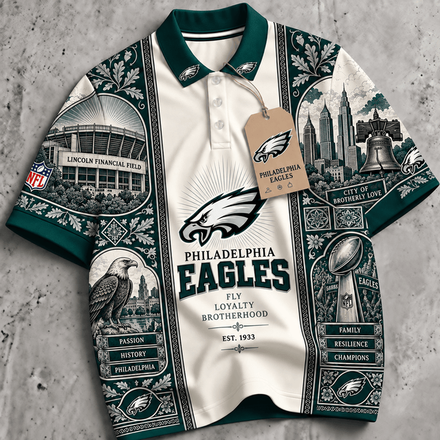 PREMIUM NFL X PE EXCLUSIVE RETRO VINTAGE POLO SHIRT LIMITED EDITION