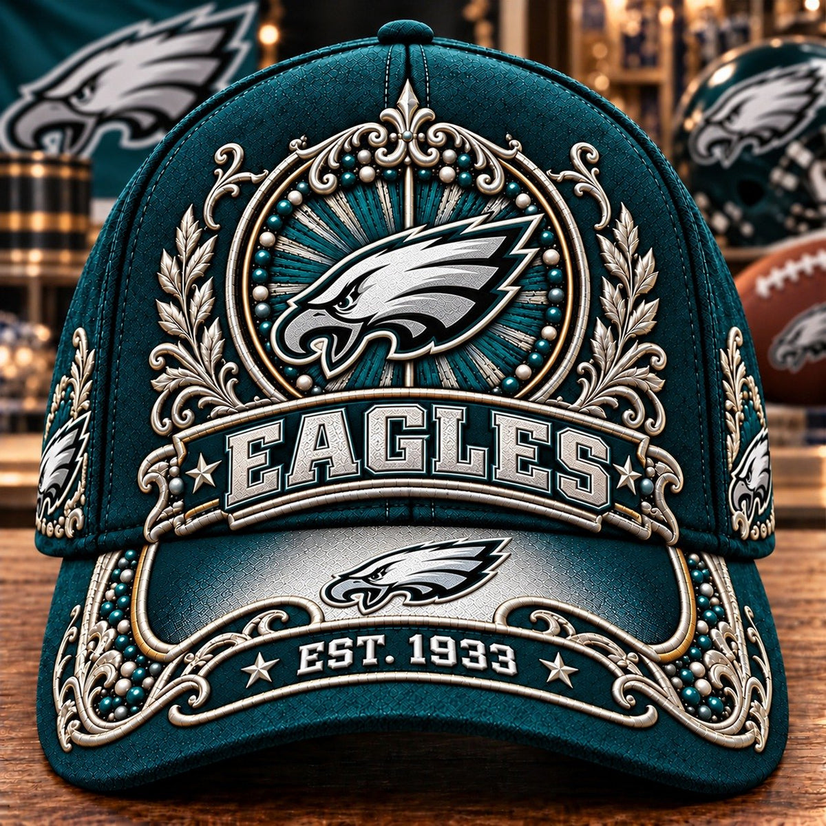 PREMIUM NFL X PHI 3D ROYAL CLASSIC CAP LIMITED EDITION