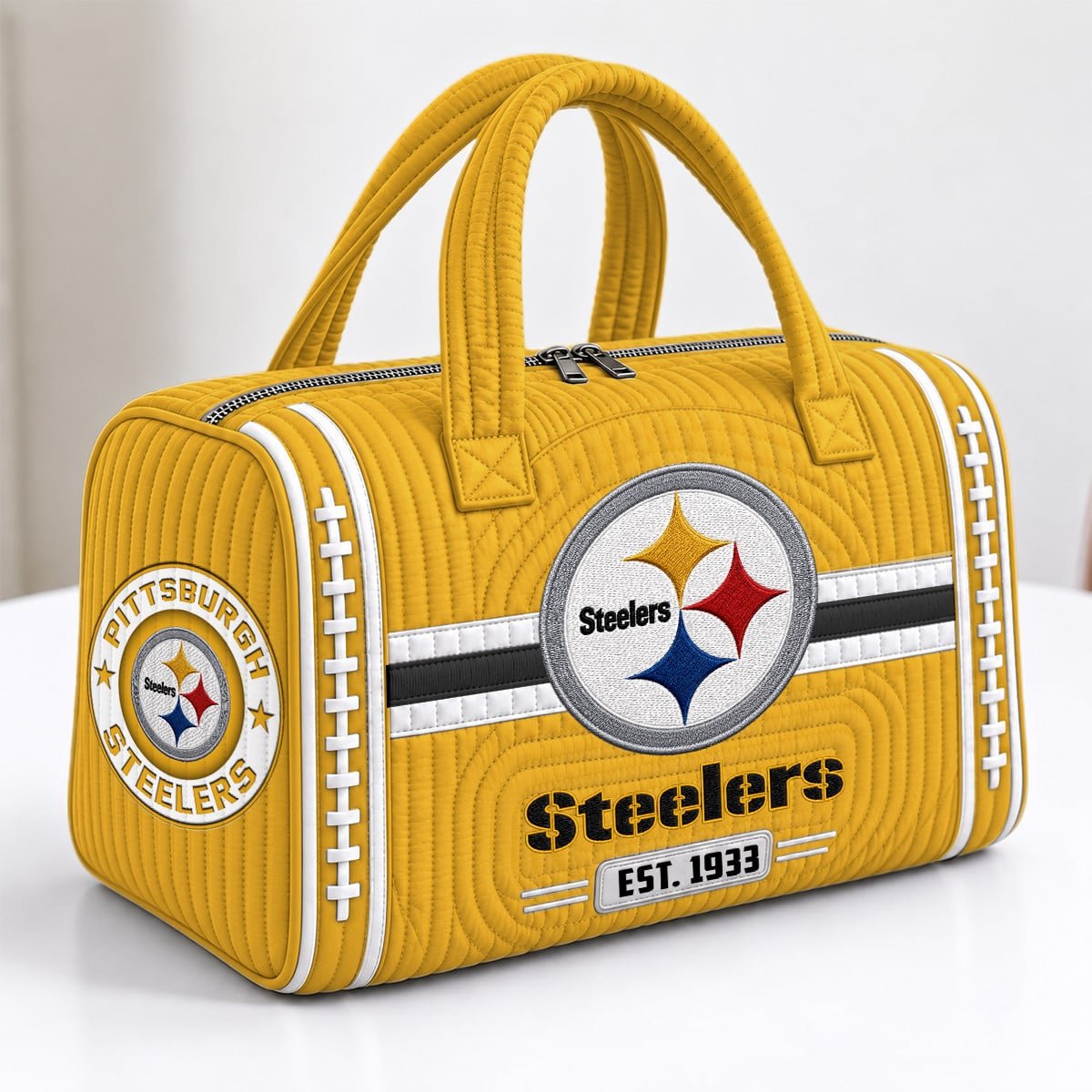 PREMIUM NFL X PIT EXCLUSIVE 3D Quilted Luggage Travel Bag LIMITED EDITION