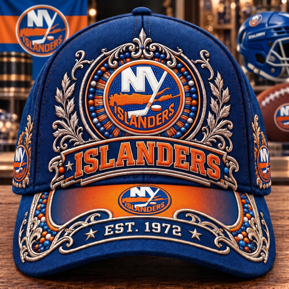 PREMIUM NHL X NYI 3D ROYAL CLASSIC CAP LIMITED EDITION