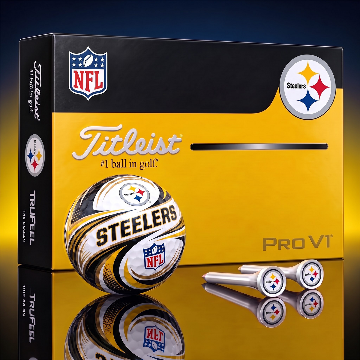 PS x 1-of-1 Custom NFL Golf Balls And Tees Gift Set