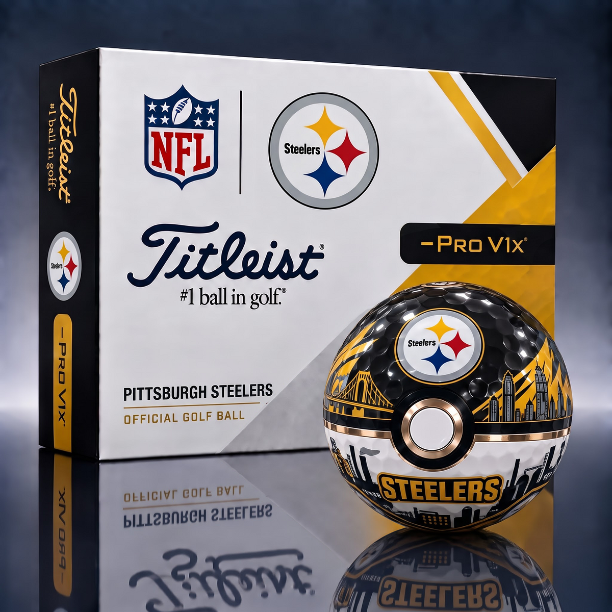 PS x 1-of-1 NFL Pokeball Titleist Pro V1x Golf Balls