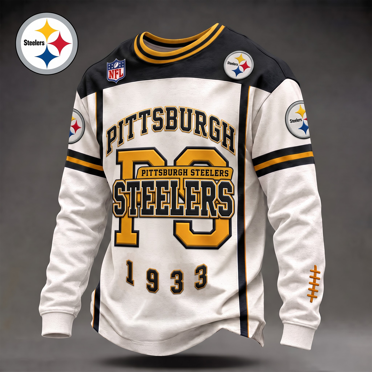 PS x Custom 1-of-1 Personalized NFL Team Vintage Distressed Long Sleeve Shirt