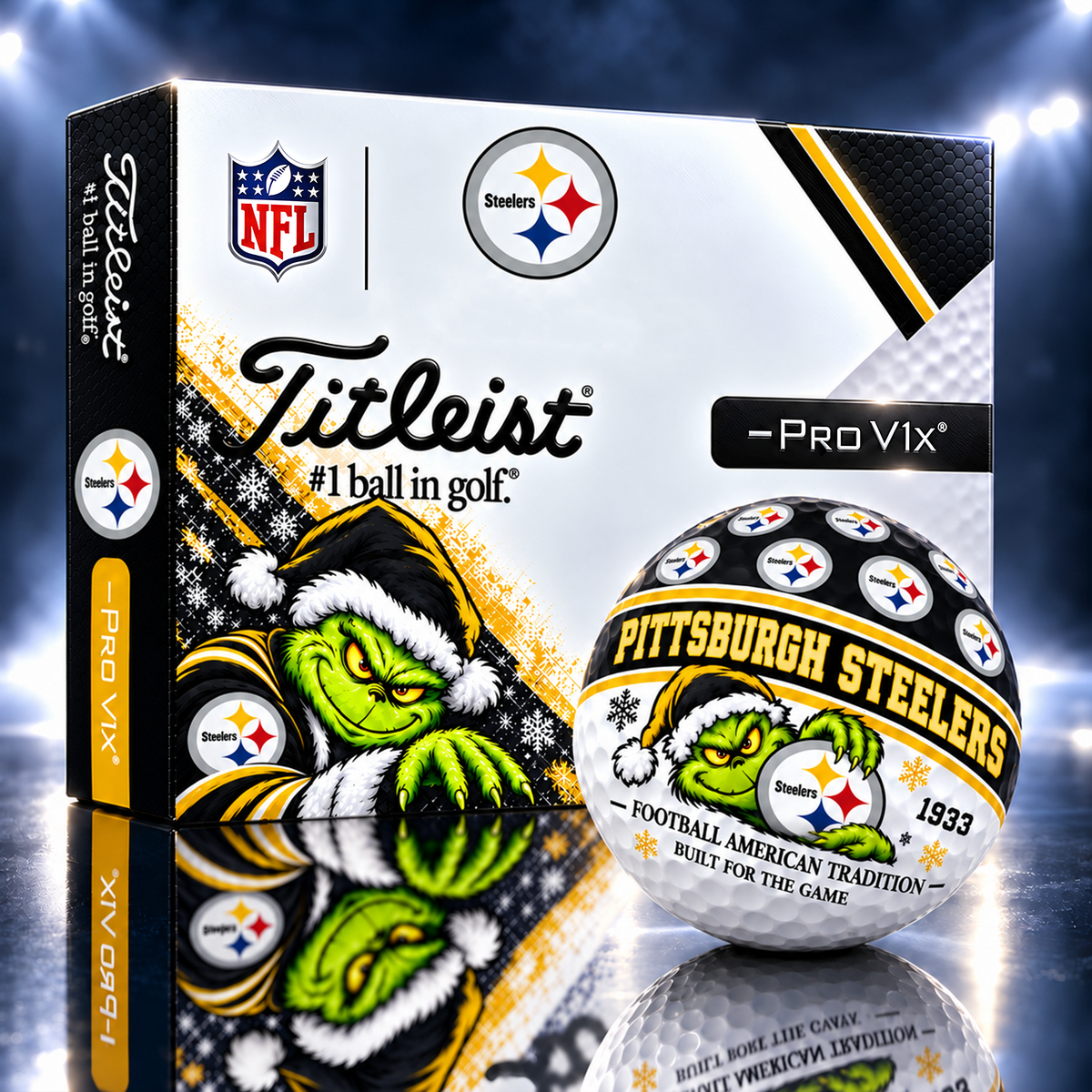 PS x NFL 1-OF-1 IN-HOUSE CRAFTED TITLEIST PRO V1X GOLF BALLS