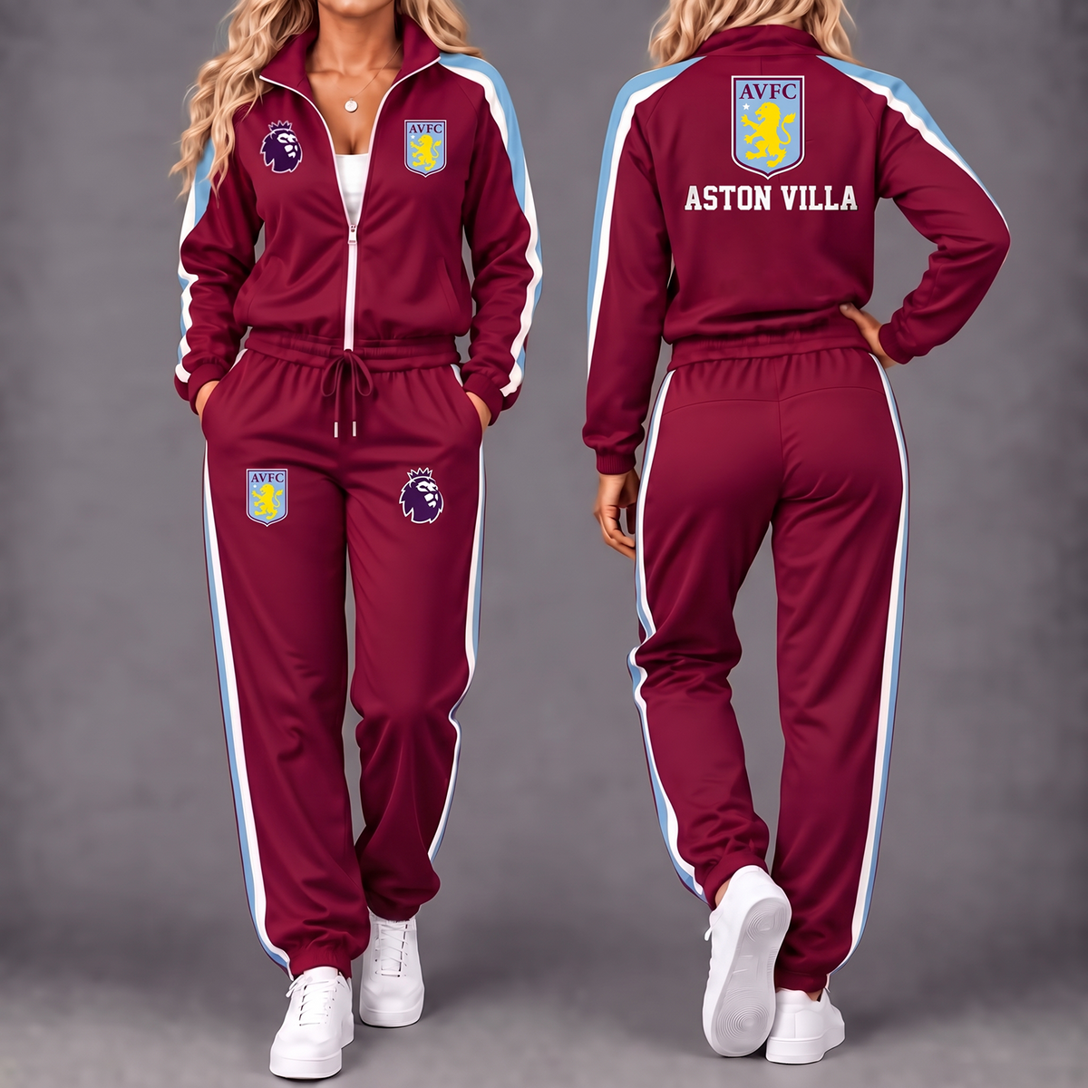 Premium EPL x AVL Game Day Waterproof Windbreaker Zip-Up Tracksuit Set