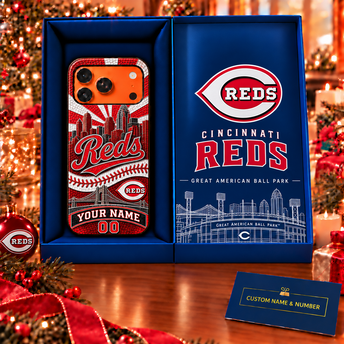 Premium MLB x CIN Personalized Phone Case for Fans