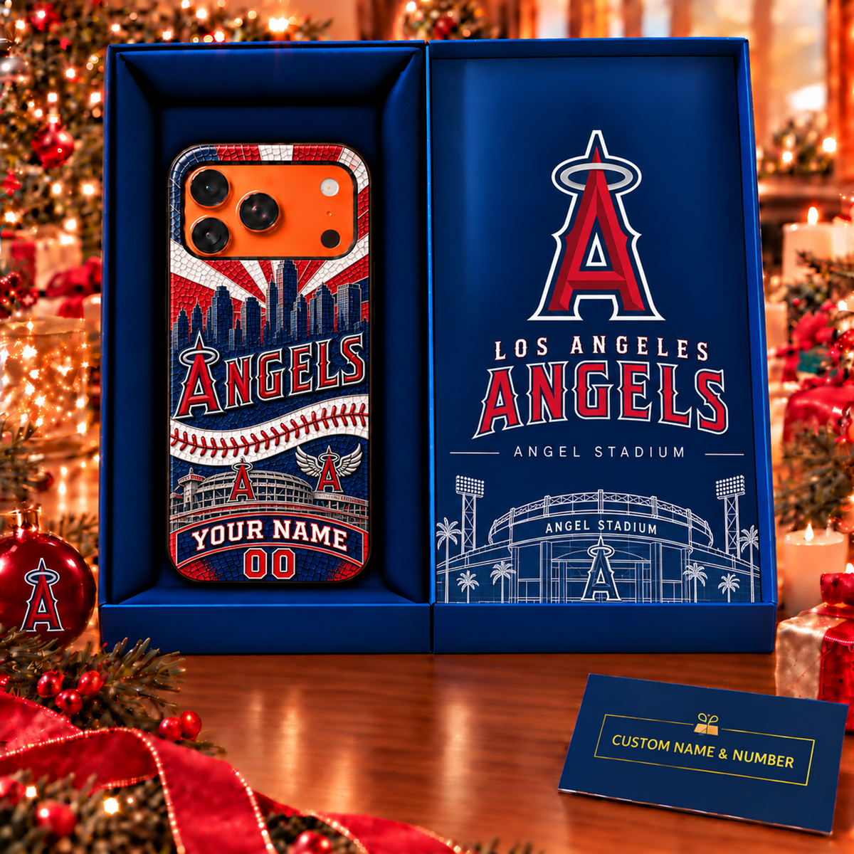 Premium MLB x LAA Personalized Phone Case for Fans