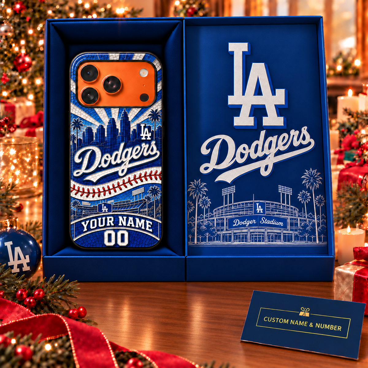 Premium MLB x LAD Personalized Phone Case for Fans