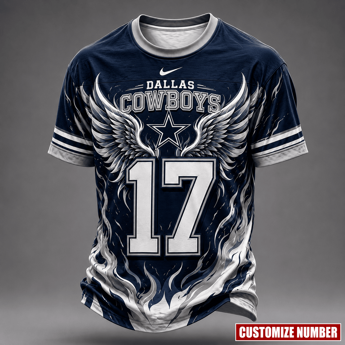 Premium NFL X DC EXCLUSIVE PERSONALIZED Wings of Fury T-Shirt LIMITED EDITION