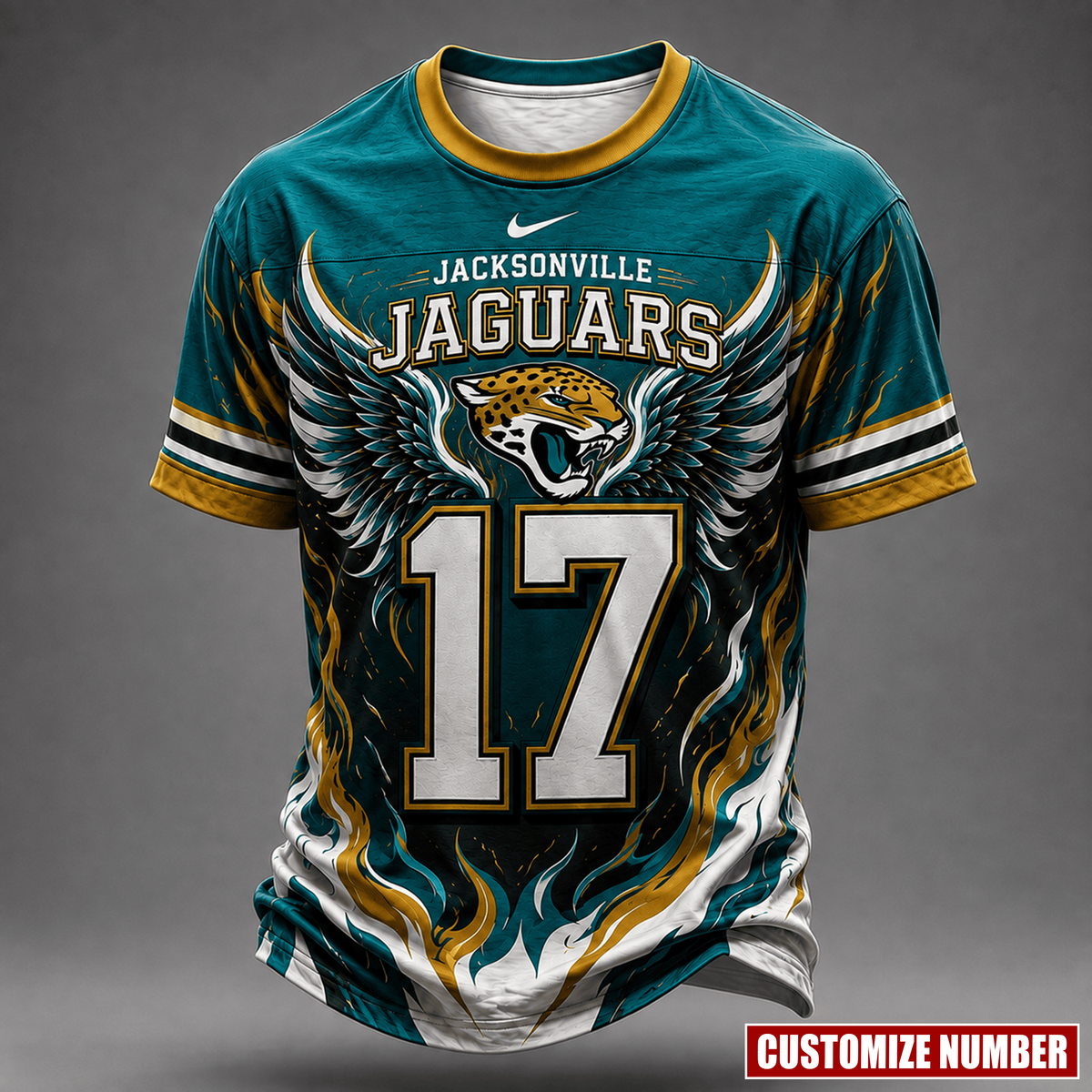 Premium NFL X JJ EXCLUSIVE PERSONALIZED Wings of Fury T-Shirt LIMITED EDITION